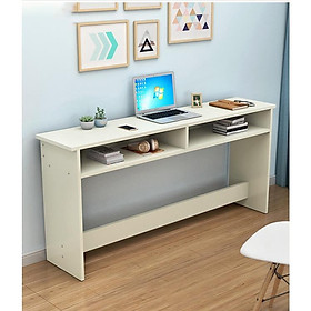 Mua Bàn làm việc thông minh tiết kiệm không gian 2 ngăn  bàn gỗ nhỏ decor cho phòng nhỏ hẹp 100x30x72cm TB005- kagu