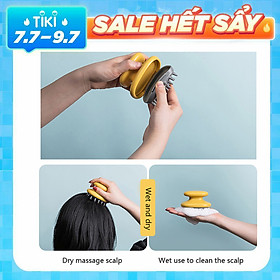 Hair Scalp Massager Shampoo Brush Soft Silicone Wet and Dry Hair Brush Scalp Massage Brushes Hair Washing Comb Bath