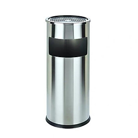 Mua Thùng rác inox tròn  thùng rác inox gạt tàn tròn