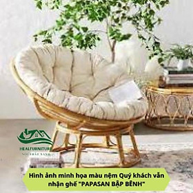 Mua GHẾ BẬP BÊNH PAPASAN 1M2 KÈM VẢI BỐ CAO CẤP Ghế Thư Giãn  Nghỉ Ngơi/ HealHomes – Không Gian Xanh