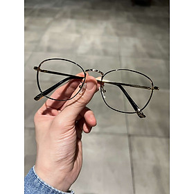 Kính Mắt thời trang cao cấp kim loại + Tặng hộp đựng, khăn lau