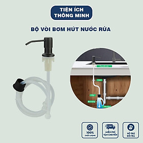Mua Bộ Vòi Bơm Hút Nước Rửa Chén Gắn Bồn Rửa Tự Bơm Hút Dầu Rửa Bát Với Ống Dẫn Silicon Dài 1 2m