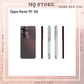 Ốp lưng cho Oppo Reno 11 5G | Reno 11F 5G dẻo trong TPU chống sốc 4 góc cạnh ( Hàng chính hãng)