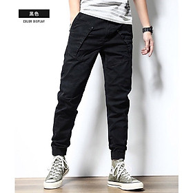 Quần jogger nam kaki túi hộp dáng thể thao cao cấp lưng thun mặc thoải mái