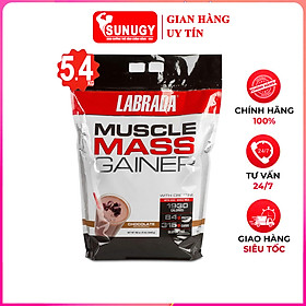 Sữa tăng cân tăng cơ cao cấp Muscle Mass Gainer bịch 5.4 kg hỗ trợ tăng cân tăng cơ nhanh cho người gầy kén ăn, khó hấp thụ thức ăn tự nhiên - Chocolate