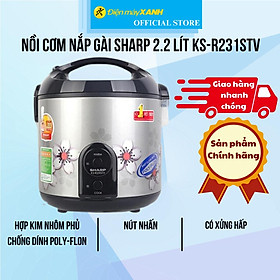 Mua Nồi cơm nắp gài Sharp 2.2 lít KS-R231STV Hàng Chính Hãng