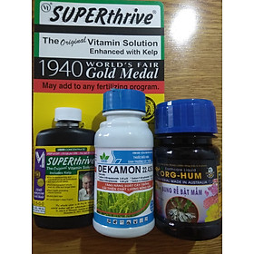 Mua BỘ 3 SIÊU PHẨM KÍCH RỄ CỰC NHANH- superthrive 120ml +dekamon+org hum (100ml/chai)