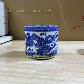 Mua Bát nhang lư hương thờ cúng đôi rồng phun ngọc sứ Bát tràng 2 cỡ: 9.5cm và 10.5cm
