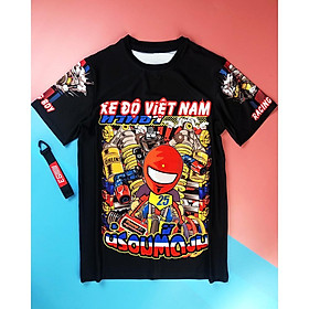 SALE - ÁO THUN THỂ THAO CHIBI TEM XE ĐỘ VIỆT NAM