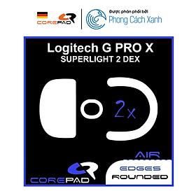 Mua Feet chuột PTFE Corepad Skatez dành cho Logitech G PRO X SUPERLIGHT 2 DEX (2 bộ) - Hàng Chính Hãng