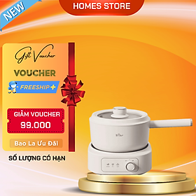 Mua Nồi Điện Đa Năng BEAR SB-NL25L - Đế Rời Đun Sôi Siêu Nhanh Chiên Xào Hấp Dung Tích 2.5 Lít Công Suất 1000 W - Hàng Chính Hãng