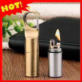 Mua Vỏ Hột Quẹt Bật Lửa Xăng Đá kiêm móc khóa Dolphin HY665 đẹp độc lạ - dùng xăng bấc đá cao cấp