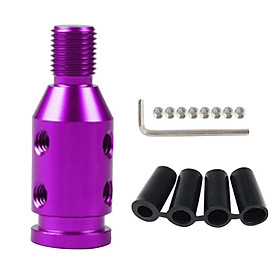 1 Set Aluminum Shift Knob Adapter for BMW Non Threaded Shifters 12x1.25mm Purple