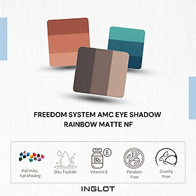 Lõi phấn mắt 3 màu dạng lì Rainbow Matte NF Inglot (3.4g)
