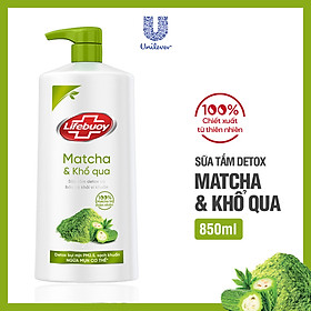 Sữa tắm detox bụi mịn Lifebuoy Matcha và Khổ qua 850G