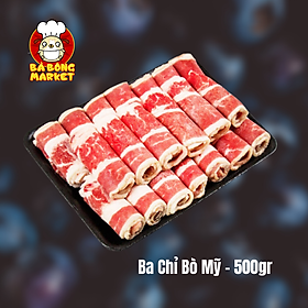 Thịt Ba Chỉ Bò Mỹ - 500gr