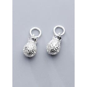 Hình ảnh Combo 2 cái charm bạc hình túi tiền treo - Ngọc Quý Gemstones