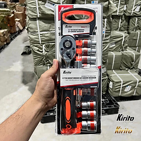 Mua Bộ khẩu 12 món loại lớn 12 từ số 10-24mm cao cấp sửa chữa gia đình thương hiệu Kirito