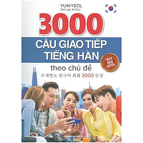 Hình ảnh sách ￼Sách - 3000 Câu Giao Tiếp Tiếng Hàn Theo Chủ Đề