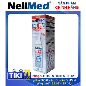 Chai Xịt Rửa Mũi Phun Sương Dưỡng Ẩm Dịu Mũi NeilMed NasaMist Saline Spray Isotonic 75ml - Xuất Xứ Mỹ