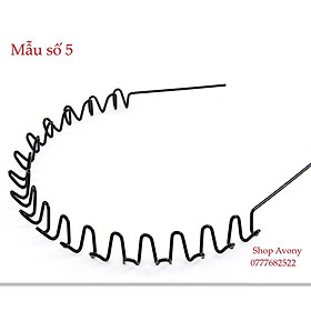 Băng đô cài tóc kim loại kiểu gợn sóng thời trang dành cho nam và nữ   Odwinacom