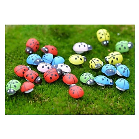 10 Con Bọ Cánh Cứng Trang Trí Cây Mini ( Giao màu ngẫu nhiên )