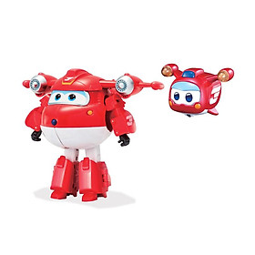 Đồ Chơi SUPERWINGS Robot Biến Hình Cỡ Lớn Jett Và Thú Cưng Siêu Cấp Jett