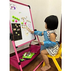 bảng Flipchart 2 mặt zoay lật 360 độ cho bé tập vẽ