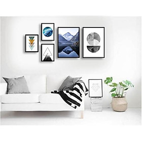 Mua Bộ 5 tranh canvas trừu tượng ADH0072