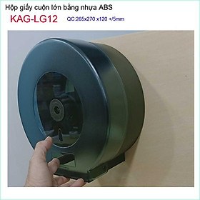 Mua Hộp đựng giấy cuộn lớn KAG-LG12 màu đen  hộp giấy vệ sinh Roto nhựa đen sử dụng tốt không lo gỉ séc