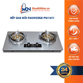 Mua Bếp gas đôi Panworld PW-1411 lắp đặt âm hoặc dương với 9 đầu đốt kèm tính năng hẹn giờ - Hàng chính hãng