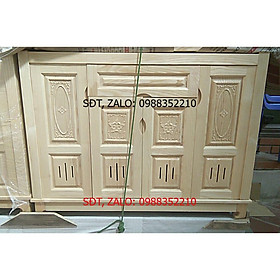 Combo tủ áo gỗ gõ đỏ 4 cánh và tủ dày dép 4 cánh hàng đẹp