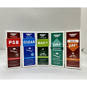 Combo 5 chai ( chai 30ml ) Men vi sinh Koika chuyên dùng cho cá và tép cảnh