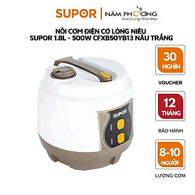 Nồi cơm điện lòng nồi CƠ Niêu Supor CFXB50YB13- NÂU TRẮNG