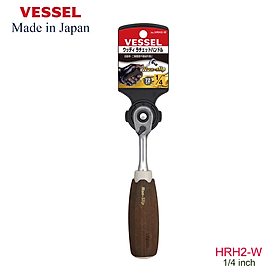 Cần xiết tự động 2 chiều tay cầm bằng gỗ Vessel (Nhật Bản)