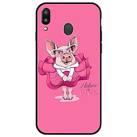 Ốp lưng dành cho điện thoại Samsung Galaxy M20 - Heo Mặc Váy