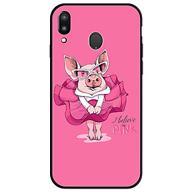 Ốp lưng dành cho Samsung M20 Heo Váy Hồng Bay - Hàng Chính Hãng