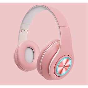 Tai nghe chụp tai Bluetooth 5.0 Iboom Macaron Hỗ Trợ Thẻ Nhớ, Dây 3.5mm, Đài FM - Hàng Nhập Khẩu