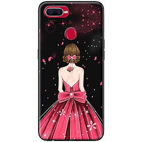 Ốp lưng dành cho Oppo A5s mẫu Cô gái áo hồng