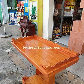 Mua Bàn thờ treo tường gỗ xoan ngang 80 cm gồm 1 bộ ke đế