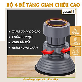 Mua Chân Kê Đế Chống Rung Máy Giặt  Tủ Lạnh Sét 4 Đế Tăng Giảm Độ Cao Hàng Nhập Khẩu