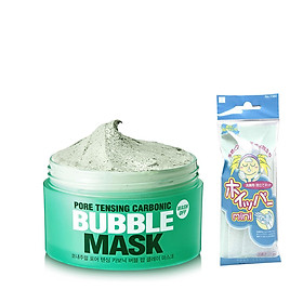 Mặt Nạ Sủi Bọt Thải Độc, Làm Sạch Sâu So Natural Pore Tensing Carbonic Bubble Mask 130g + Tặng 1 Túi Lưới Rửa mặt Tạo Bọt