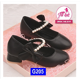 Giày Công Chúa Cho Bé Gái Trắng, Đen, Hồng Titikids G205