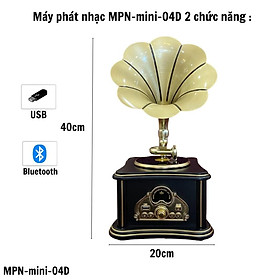 Máy Phát Nhạc Mini - Máy Nghe Nhạc Bluetooth Tân Cổ Điển MPN-mini-04D