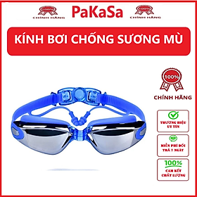 Kính bơi được gia cố bằng chất liệu silicon cao cấp và chống chói có bịt tai có hộp đựng - Chính hãng