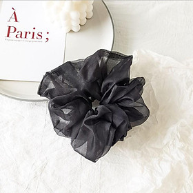 Dây buộc tóc voan tinh tế vòng lớn Scrunchies dễ thương HD42