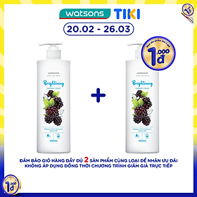 Kem Tắm Watsons Chiết Xuất Dâu Tằm & Vitamin B3 Trắng Da Brightening Shower Cream 450ml