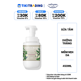 Sữa tắm tạo bọt dưỡng trắng và làm mềm mịn da SOFTYMO NATU SAVON (450 ml/chai)