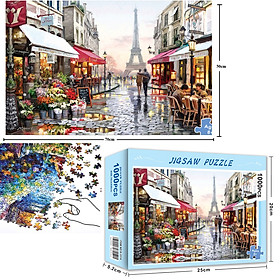 Bộ Tranh Ghép Xếp Hình 1000 Pcs Jigsaw Puzzle Rainy Day in London - Van Go Paint Thú Vị Cao Cấp