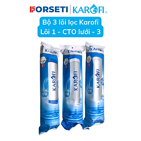 Combo 3 lõi lọc nước Karofi 1,2,3 dùng cho máy S-S038 - Hàng chính hãng